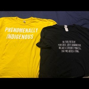 Native Shirts lot (2 T-shirts)